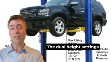 Atlas 9KOHX Overhead Adjustable Height Two Post Lift