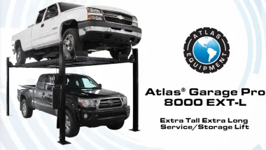 Atlas® Garage 4 Post Lift Pro 8000 EXT-L (Extra Tall, Extra Long)